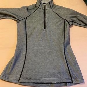 Patagonia Half Zip Grey Long Underwear Thermal - S